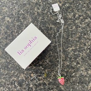 Lia Sophia Strawberry 🍓 Necklace nwt